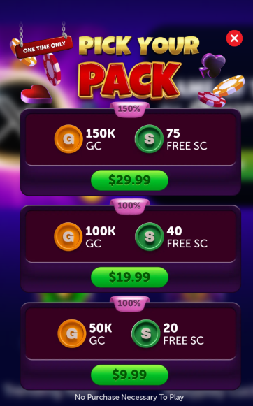 RealPrize current sale package